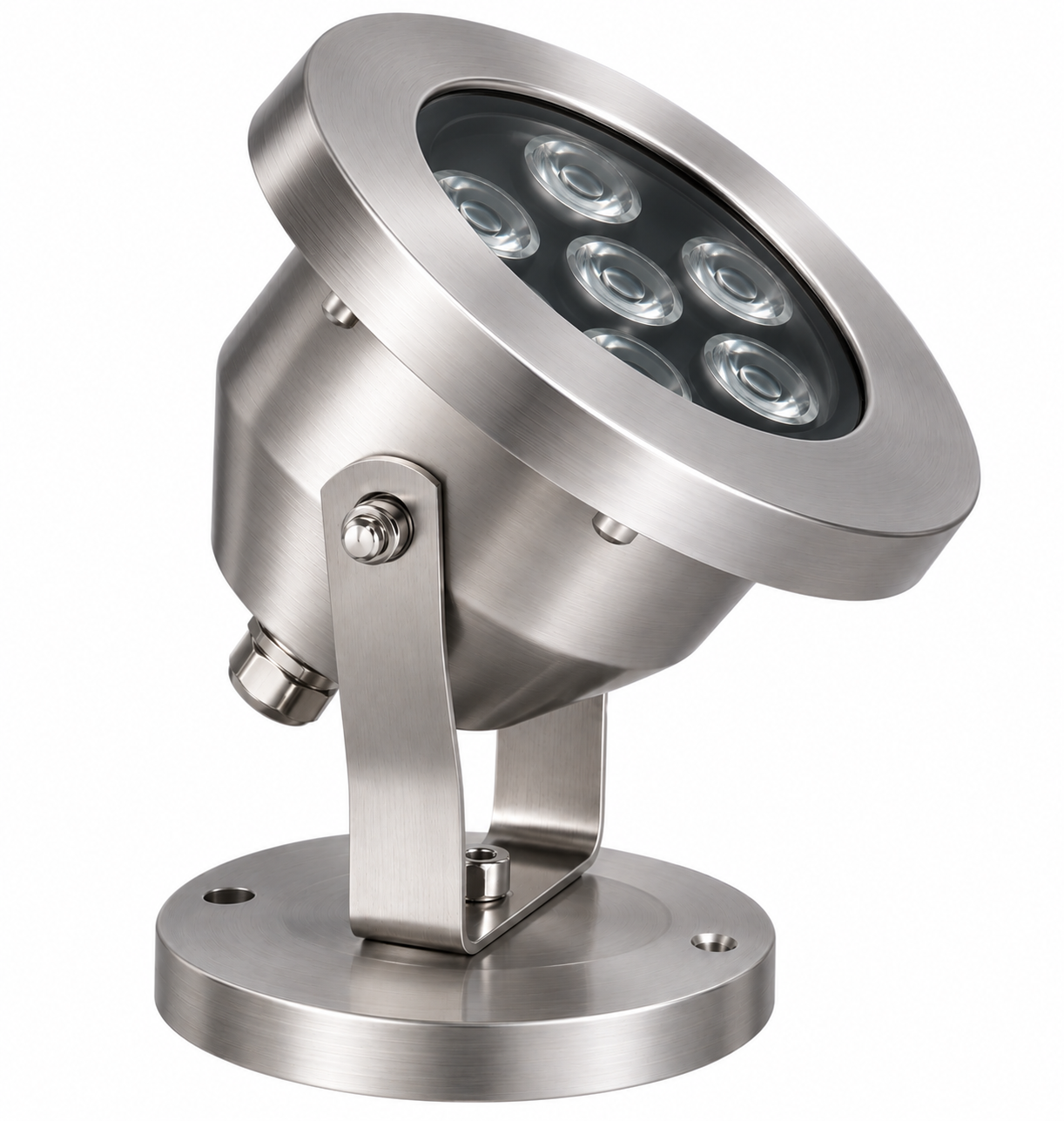 Refletor LED em aço inox com base